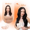Sunny I Tip Hair Extensions Human Hair 50S I Tips Hair Extensions Jet Black Cold Fusion Itips Real Human Hair Extensions for Women Black Hair Extensions Long Straight 50G 24Inch