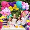 Pink Blue Purple Balloons Arch Kit, 108 Pcs Rainbow Magic Balloons Garland with Hot Pink Teal Balloon Blue Purple Yellow Latex Balloons for Kids Theme Baby Shower Birthday Wedding Party Decoration