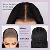 BLL Synthetic Lace Front Wig, Body Wave Glueless Wig 13x6 HD Lace Front Wigs For Black Women Pre Plucked Natural Hairline Black Wig
