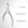 NGHIA Cuticle Nipper - D-03 JAW 12 | Stainless Steel | Durable and Sharp | Ergonomic Design | Grey Plated | Ideal for Salons and Home Use