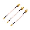 FPVKing FPV Antenna Extension Cable Adapter 95mm/3.7inch MMCX to SMA Female Low Loss Antenna for FPV Racing Drone Quadcopter DIY Accs