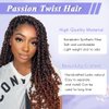 8 Packs Passion Twist Hair 14 Inch Water Wave Crochet Hair T30 Passion Twist Crochet Hair For Black Women Butterfly Style Crochet Braids Hair Extensions (Pack of 8, T30)