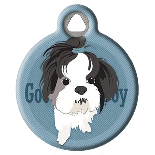 Dog Tag Art Shih Tzu - Custom Pet ID Tag for Dogs and Cats Small Size