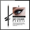 Erinde 12PCS Eyeliner Pencil Set, Soft Black Eye Liner Eyebrow pencil Waterproof Natural Matte Hypoallergenic Eyeliners Makeup Pencils, Easy to Color, Long Lasting, Christmas Gifts for Women