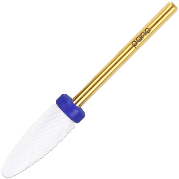 Pana Professional USA Ceramic White Flame Cone Shaped Bit Nail Drill 3/32" Shank Size (Coarse, Flame Bit)