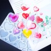 1Pcs Heart Earring Resin Molds Resin Jewelry Molds Heart Silicone Molds Resin Earring Mold for Epoxy Resin Earring Molds DIY Crafts Earrings Pendant Keychain Jewelry Making Casting Molds Women Girls