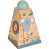 Small Foot Wooden Safari Stacking Tower with Animal Pattern, 12320, Multi-Coloured