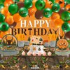 165 Pcs Hunting Birthday Party Decorations Deer Birthday Party Decorations Includes Hunting Backdrop Balloons Cake Cupcake Topper Plates Paper Cup Knives Forks Spoons Tablecloths(Backdrop)