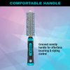 Conair Metal Round Hairbrush - Hair brush for blow out with Metal barrel and Nylon bristles - Adds body and fullness - Perfect for short hair and home hair stylists