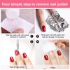 NXJ INFILILA Lint Free Nail Wipes 600PCS Absorbant No Lint Nail Wipes For Gel Nail Natural Wood Pulp Nail Polish Remover Pads for Professional Soak Off Gel Nail Polish remover & UN-DRY Gel Polish