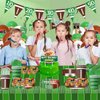 211PCS Football Party Supplies Football Theme Birthday Party Decorations Includes Football Plates and Napkins Football Tableware Set for Football Game Day Supplies, Serve for 20
