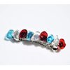Red, White and Blue Stone 60 MM French Barrette Hair Clip