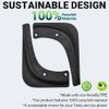 JSCARLIFE Mud Flaps Kit for T-esla Model 3 2017-2023 Premium Front Rear Set, Mud Flaps Splash Guards Mudguards Protective Fender 4pcs, Moulded Full Protection Set Splash Mud Guards