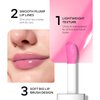 FREEORR Magic Color Changing Lip Oil, Ph Temperture Change Hydrating Plumping Moisturizing Lip Oil Gloss, Smooth Lip Lines Plump Lip,Transparent Plumping Clear Glossy Balm Care 0.2Fl oz #Clear To Pink