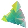 Jelly Windmill Speed Cube Pyramid Speed Cube Triangle Speed Cube 3x3x3 Stickerless Vivid Color Magic Cube Sturdy and Smooth Cube Puzzle Toys (Pyramid Speed Cube)