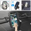 Anatch Phone Holder Waterproof Motorcycle Phone Mount with Touch Screen 360° Rotatable Smartphone Holder for Cellphones, Black