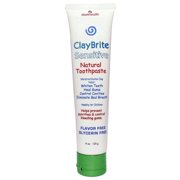 Claybrite natural toothpaste for SENSITIVE GUMS & TEETH - Non-Fluoride