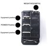 X-Haibei Waterproof 3 Position Rocker Switch 12V Spdt On Off On 4 Pin LED Light Waterproof Switch for RV Boat Truck Car (Blue)