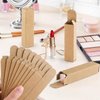 Cositina 100 Pack 0.78 * 0.78 * 3.34 inch Kraft Paper Lipstick Box Rectangle Lip Balm Kraft Boxes Essence Oil Bottle Packaging Organzier for Makeup Sample Tube Storage DIY Gifts - Brown