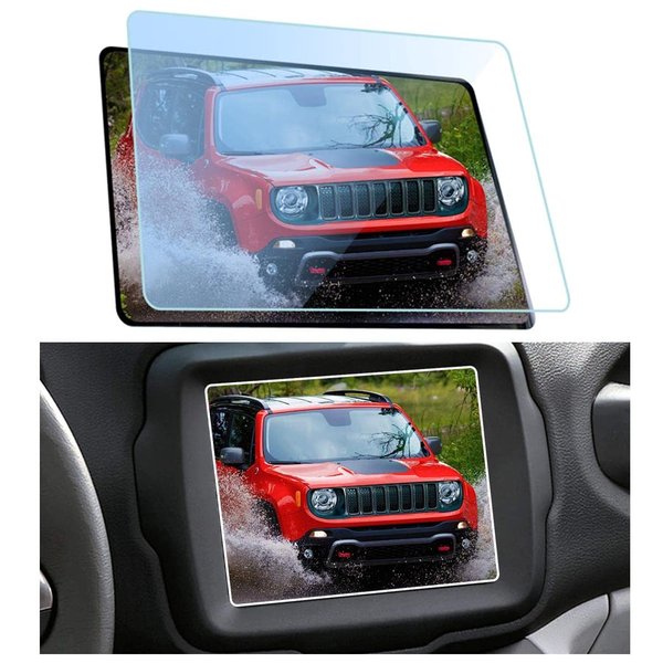 GFJNFG for 2018-2023 Jeep Renegade Screen Protector 8.4 Inch, For 2021 2022 2023 Screen Protector Jeep Renegade Latitude Aititude Trailhawk Limited Accessories 9H Hardness HD Tempered Glass Anti-Scratch