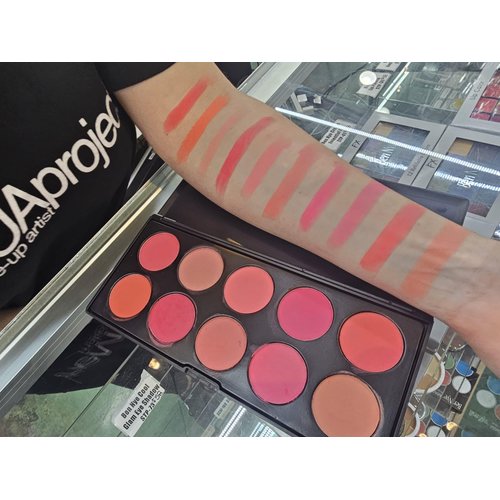 10 Color Powder Blush Palette - Blendable Matte Long Lasting Blush Shades, Pink Blush, Natural Blush Colors, Mauve Blush, Blush for Cheeks, Vibrant Blush, Portable Blush Palette