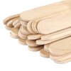 Beauticom 100pcs 5.5" Medium Flat Wood Sticks Spatula Applicator for Facial Hair Wax Removal (4.5" Wooden Applicator, 100pcs)
