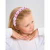 YARIEW 2 Beaded Headbands Pink Confetti Pearl Bead Hair Bands Birthday Cute Headband Fashion Headband Hair Accessories Halloween Christmas Costume