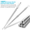 2PCS Cuticle Pusher and Cutter Set, Triangle Cuticle Nail Pusher Peeler Scraper, Professional Grade Stainless Steel Cuticle Remover, Durable Pedicure Manicure Tools for Fingernails Toenails by NANTuYo
