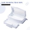 SULLMAR Nail Tool Sterilizers Nail Soaking Tray Box Cleaner Pot for Eyelash Scissors Tweezers Nail Art Tools Manicure Lash Soaking Tray Clean Box