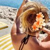 WHAVEL 4PCS Hawaiian Flower Hair Clips Hibiscus Flower Claw Clips for Thick Hair Cute Hair Clips Kawaii Beach Flower Hair Accessories for Women Summer Hawaii