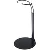 Plymor DSP-5175B Black Adjustable Doll Stand, fits 10, 11, and 12 inch Dolls or Action Figures, Waist is 1.75 to 2.25 inches wide, 5 to 6 inches around, Pack of 6
