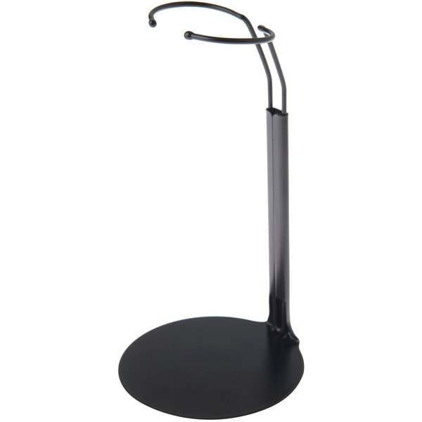 Plymor DSP-5175B Black Adjustable Doll Stand, fits 10, 11, and 12 inch Dolls or Action Figures, Waist is 1.75 to 2.25 inches wide, 5 to 6 inches around, Pack of 6