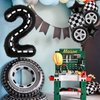 Race Car Birthday Balloons, 40 Inch Racetrack Number Balloon, Racing Car 2nd Birthday Party Supplies Race Car Theme Party Decorations 7 Pcs(2nd)