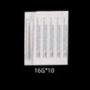 Body Piercing Needles, ATOMUS 10pcs 16G Stainless Steel Sterile Disposable Ear Nose Navel Nipple Lip Piercing Needles