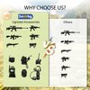 Baimiby Army Men Soldiers, 12 Pcs Soldiers Toy Special Force Action Figure with Weapons Military Soldier Playset Army Toy Set Birthday Gift for Toddler Boy 3+