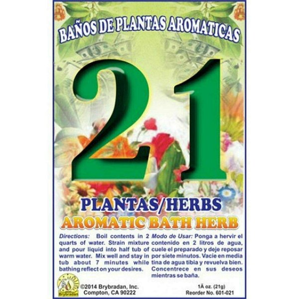 12 PCS Aromatic Soothing Herbal Bath 21 Herbs 21 PLANTAS BANO DE PLANTAS AROMATICAS - Made in USA - 1 OZ