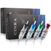 Tattoo Cartridge Needles, CINRA 40Pcs Tattoo Needles Mixed Needle Cartridge 1003RL 1005RL 1007RL 1207RS 1209RS 1207RM 1207M1 1209M1 Round Liner Shader Magnum Cartridge Needles for Tattoo Supplies