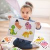24 Sheets 8.27''×5.9'' Make Your Own Stickers for Kids Toddlers, Make a Face Stickers Mix and Match with Unicorn Dinosaur Horse and Sea Animals for Kids Party Favors Activities
