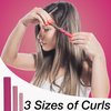 Expressions 18pc Flexible Curling Rods Pink Hair Curlers for Women In Assorted Sizes - Curly Hair Products For Spiral Curls & Waves| Classic Hair Roller Set, Volumizing Heatless Curler Value Pack