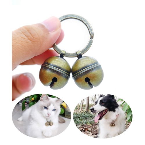 Dog Collar Bell - Cat Bells for Collar Loud, Save Birds and Wildlife Jingle Bell, Copper Charm…
