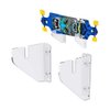WANLIAN Skateboard Wall Mount Display Rack Skateboard Wall Rack Display Rack Hanger Rack Skateboard Wall Mount Bracket Deck Rack (Transparent 1 Pair)