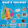 Shake Slime Making Kit for Kids Girls Boys, DIY Ice Cream Slime Kit for Girls 8-12, Make Your Own Slime Kit with Soft&Butter Slime Fluffy Slime