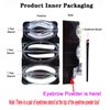 Moakxer Eyebrow Powder,Waterproof Eyebrow Stamp Powder Seal Perfect Nature Eye Brow Powder Tinting Coloring Kit Delicate Shape (201# Dark Brown)