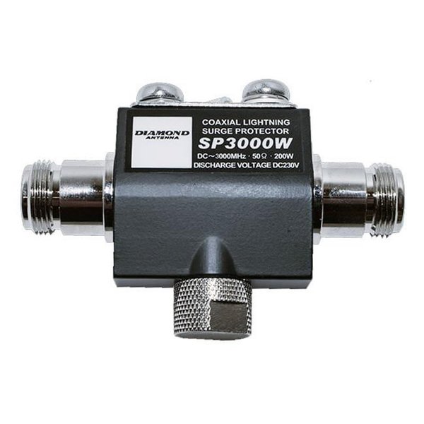 Diamond Antenna Original SP3000W DC-3000MHz Coax Surge Protector/Lightning Arrester - Connectors: N Female to N Female
