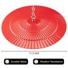 11.2" Metal Bird Feeder Rain Guard, Red Dome Cover Umbrella Shade for Hummingbird Oriole, Squirrel Baffles for Bird Feeders
