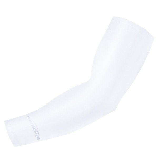 COOLOMG Arm Sleeve Youth Boys Adult Compression Sleeve for Basketball Baseball Football Golf (1 Sleeve) White XS