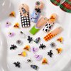 56Pcs Halloween Nail Art Charms Set 3D Resin Gothic Halloween Nail Art Charms Pumpkins Witch Hats Bats Spider Webs Nail Art Accessories Spooky Resin Ghost Nails Halloween Decorations for Women