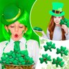 Blueweenly 12 Pcs St. Patrick's Day Stuffed Plush Shamrock St. Patrick's Day Soft Smile Shamrock Gifts Bulk Irish Green Plush Toy St. Patrick's Day Lucky Plush Decorations for Home Tiered Tray, 5 Inch