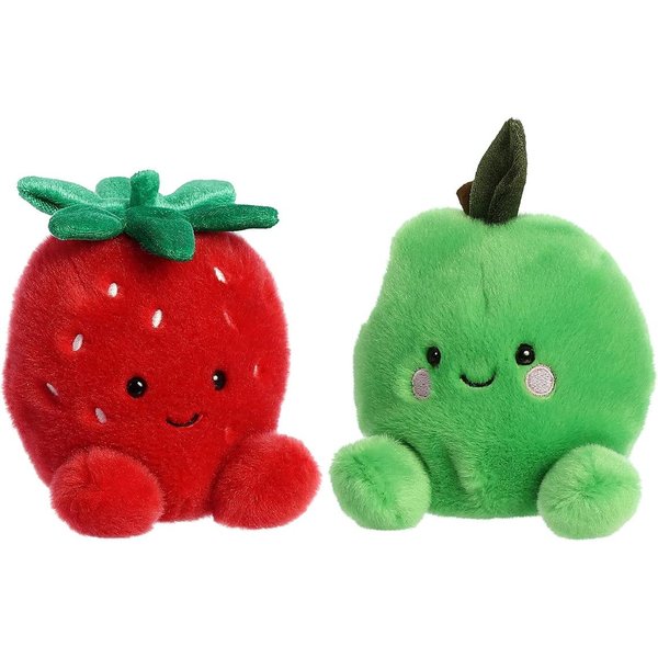Aurora Palm Pals Set of Two - Juicy Strawberry and Jolly Green Apple