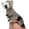 Unipak 1199RA Raccoon Plush Finger Puppet, 3.5-inch Height